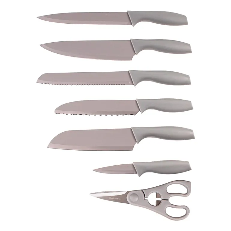 BergHOFF Leo Stainless Steel 8-pc. Universal Knife Block Set