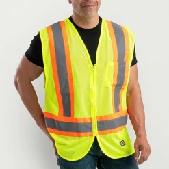 Berne Big and Tall Mens High Visibility Safety Vest