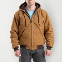 Berne Heritage Mens Hooded Heavyweight Big and Tall Work Jacket