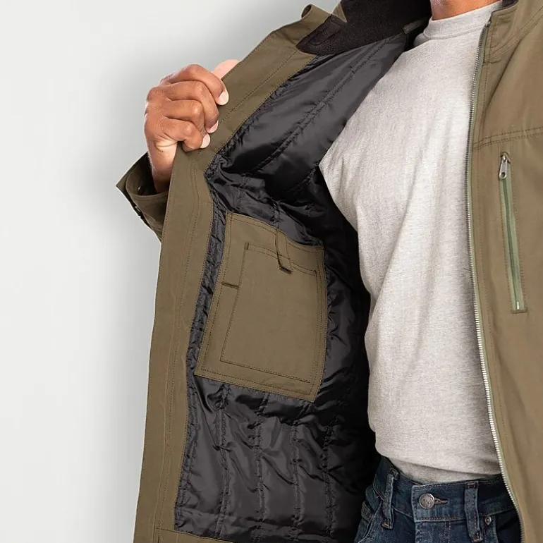 Berne Highland Quilt-Lined Micro-Duck Mens Lightweight Big and Tall Work Jacket