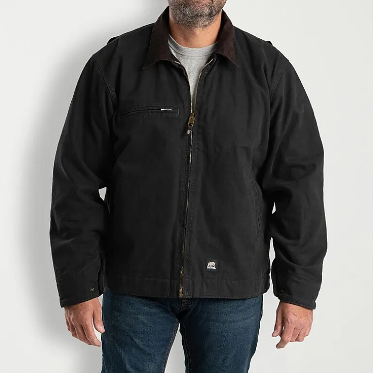 Berne Highland Washed Gasoline Mens Heavyweight Big and Tall Work Jacket