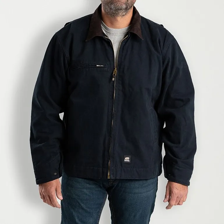 Berne Highland Washed Gasoline Mens Heavyweight Big and Tall Work Jacket