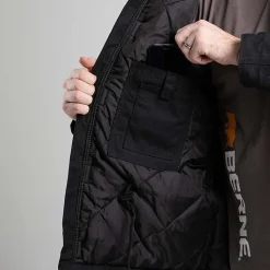 Berne Icecap Insulated Chore Mens Hooded Waterproof Midweight Big and Tall Work Raincoat