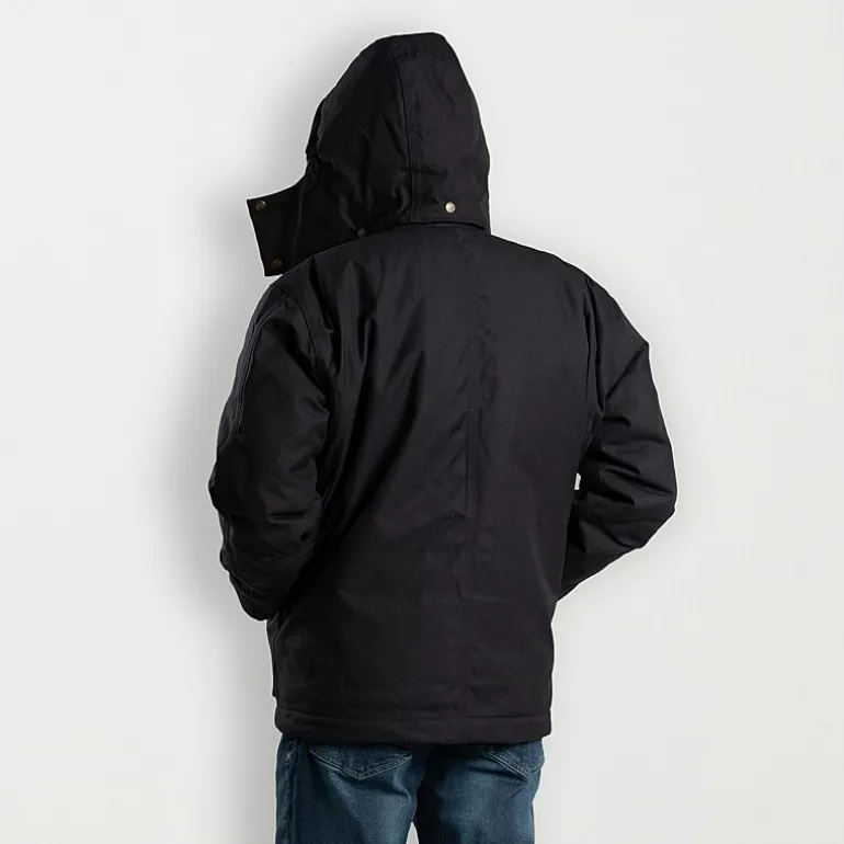 Berne Icecap Insulated Chore Mens Hooded Waterproof Midweight Big and Tall Work Raincoat