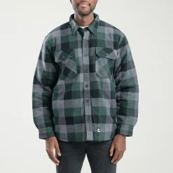 Berne Timber Flannel Shirt Mens Midweight Big and Tall Work Jacket