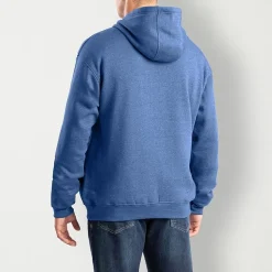 Berne Zippered Mens Long Sleeve Fleece Big and Tall Hoodie