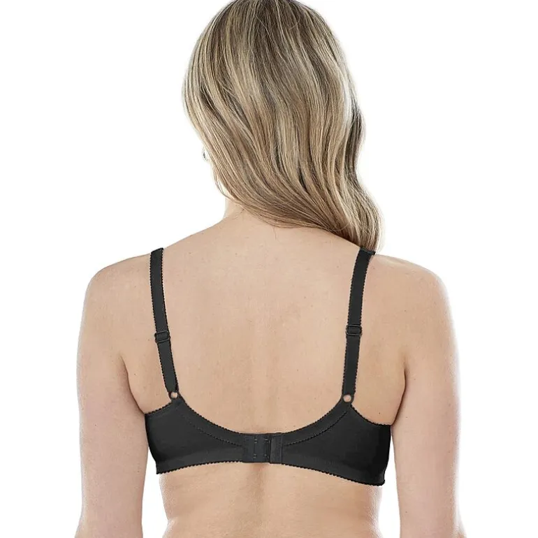 Bestform Comfortable Wireless Cotton Bra with Unlined Seamed Cups-5006825