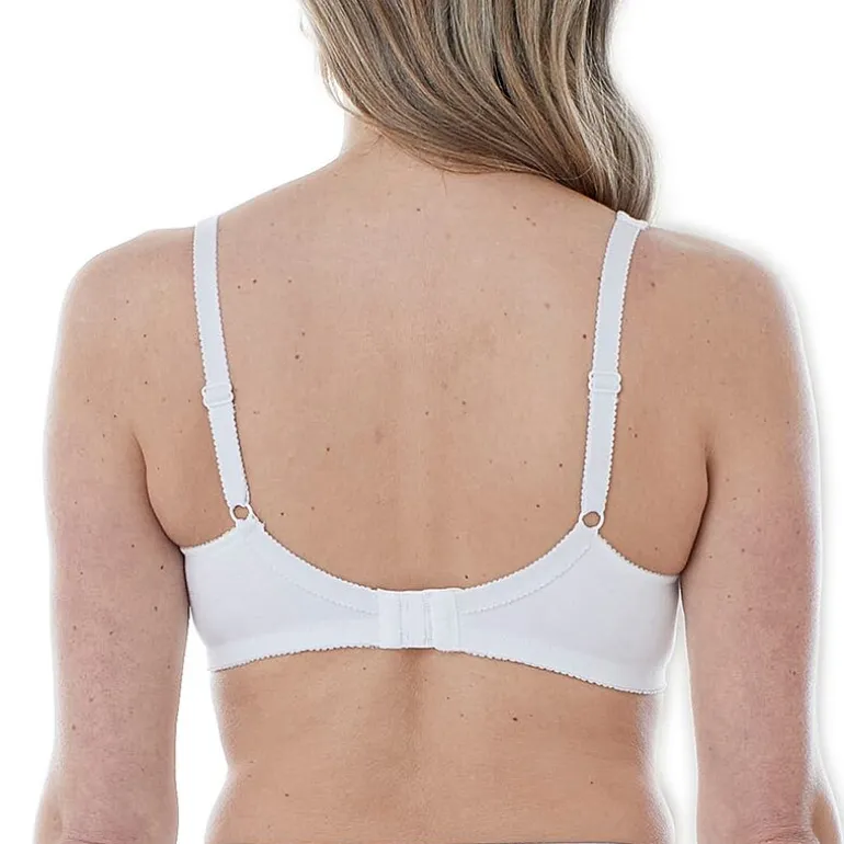 Bestform Comfortable Wireless Cotton Bra with Unlined Seamed Cups-5006825