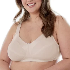 Bestform Satin Trim Wireless Cotton Bra with Unlined Cups-5006715