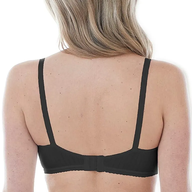 Bestform Striped Wireless Cotton Bra with Lightly-Lined Cups-5006248