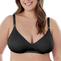 Bestform Striped Wireless Cotton Bra with Lightly-Lined Cups-5006248