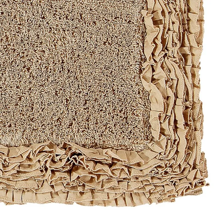 Better Trends Shaggy Border Mat Bath Contour Rug