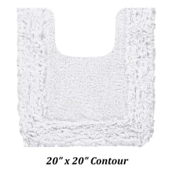Better Trends Shaggy Border Mat Bath Contour Rug