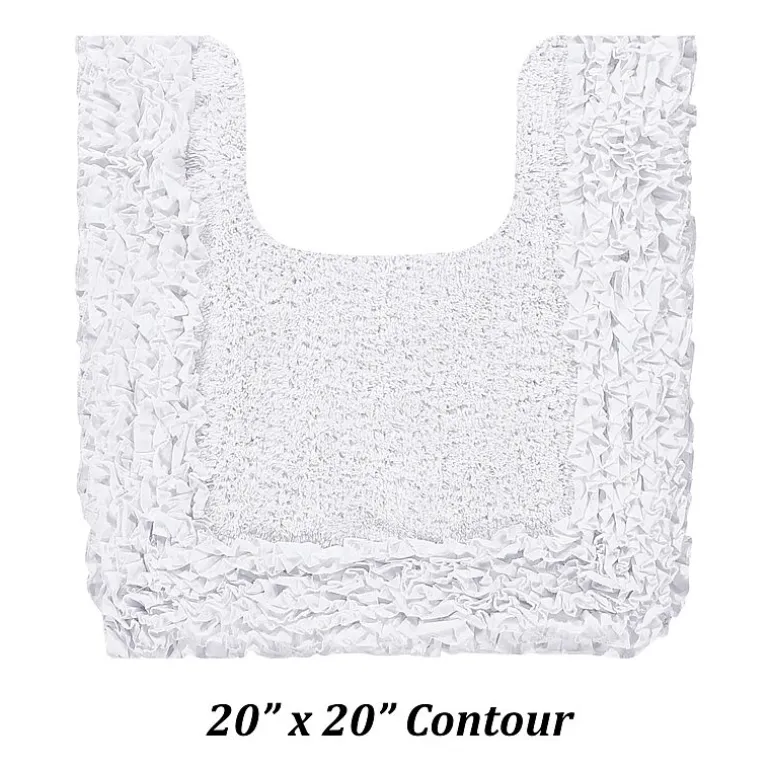 Better Trends Shaggy Border Mat Bath Contour Rug