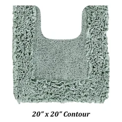 Better Trends Shaggy Border Mat Bath Contour Rug