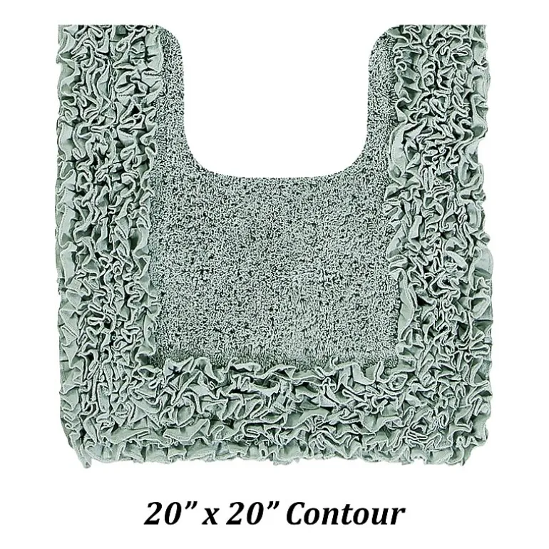Better Trends Shaggy Border Mat Bath Contour Rug