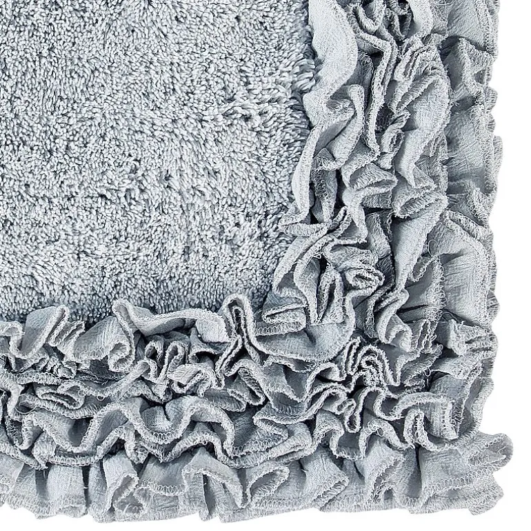 Better Trends Shaggy Border Mat Bath Contour Rug