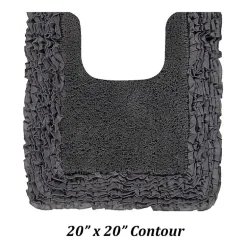 Better Trends Shaggy Border Mat Bath Contour Rug