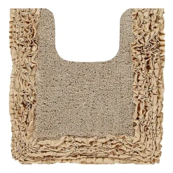 Better Trends Shaggy Border Mat Bath Contour Rug
