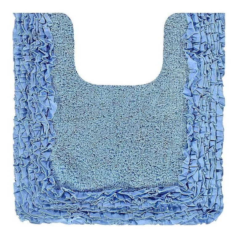 Better Trends Shaggy Border Mat Bath Contour Rug