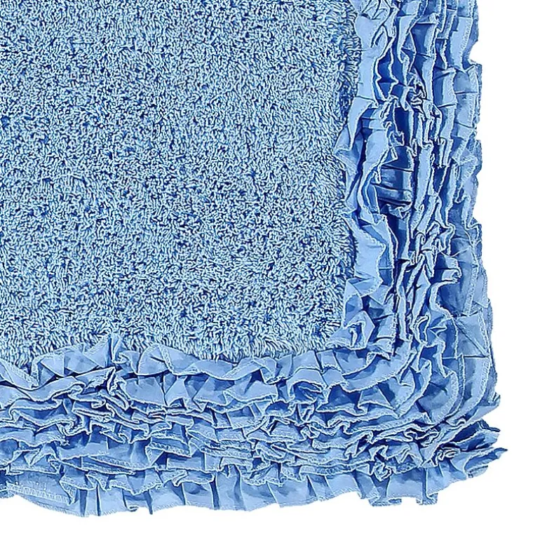 Better Trends Shaggy Border Mat Bath Contour Rug