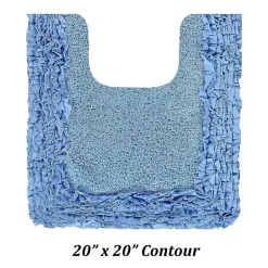 Better Trends Shaggy Border Mat Bath Contour Rug
