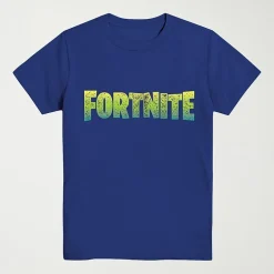 Big Kid Boys Crew Neck Short Sleeve Regular Fit Fortnite Graphic T-Shirt