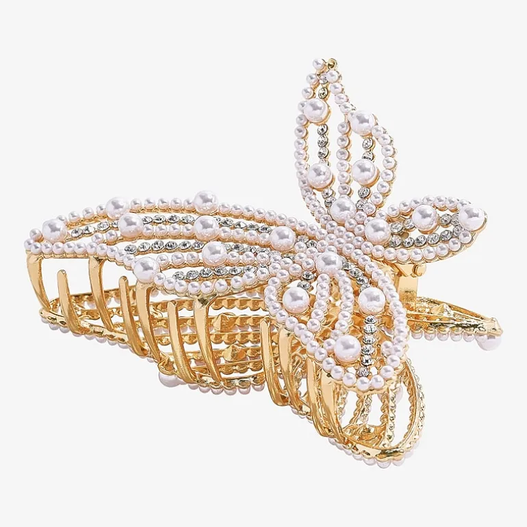 Bijoux Bar Gold Tone Butterfly Hair Clip