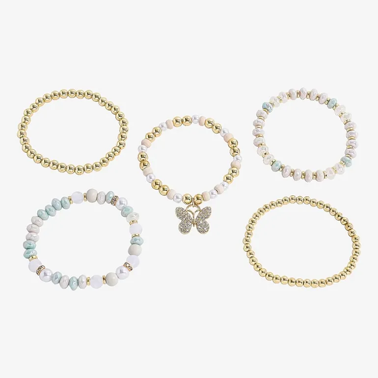 Bijoux Bar Gold Tone Womens 5-pc. Bracelet Set