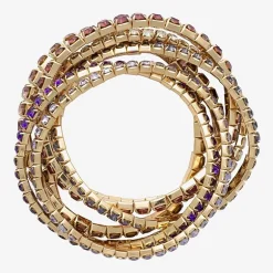 Bijoux Bar Womens Glass Stretch Bracelet