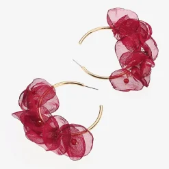 Bijoux Bar Womens 2 Inch Hoop Earrings
