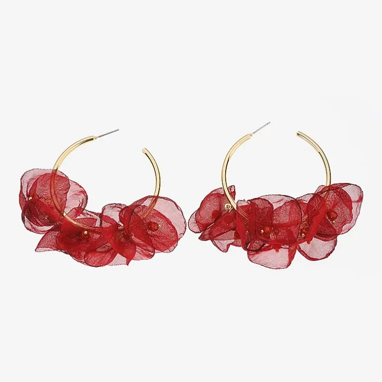 Bijoux Bar Womens 2 Inch Hoop Earrings