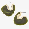 Bijoux Bar Womens 1 1/2 Inch Hoop Earrings