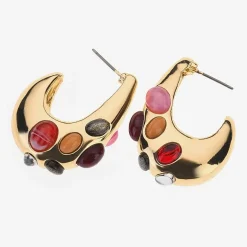 Bijoux Bar Womens 1 3/4 Inch Hoop Earrings