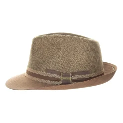 Biltmore Club Stripe Trim Matte Toyo Mens Fedora