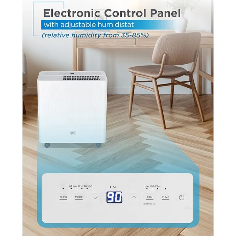 Black+Decker 50p Dehumid Dehumidifier