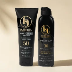 Black Girl Sunscreen Make It Hybrid Zinc And Lavender Sunscreen Spf50