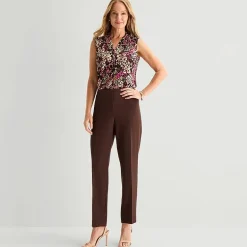 Black Label by Evan-Picone Crepe Womens Classic Fit Straight Suit Pant
