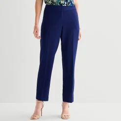 Black Label by Evan-Picone Crepe Womens Classic Fit Straight Suit Pant