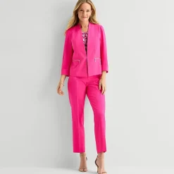 Black Label by Evan-Picone Crepe Womens Classic Fit Straight Suit Pant