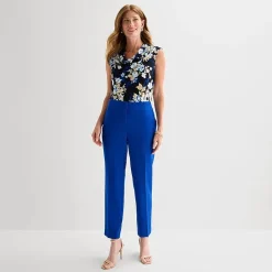 Black Label by Evan-Picone Crepe Womens Classic Fit Straight Suit Pant