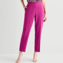 Black Label by Evan-Picone Crepe Womens Classic Fit Straight Suit Pant