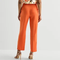 Black Label by Evan-Picone Linen Womens Classic Fit Straight Suit Pant