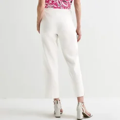 Black Label by Evan-Picone Linen Womens Classic Fit Straight Suit Pant