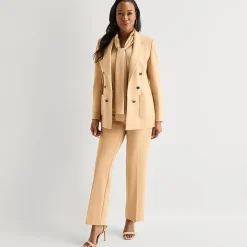Black Label by Evan-Picone Womens Classic Fit Straight Suit Pant