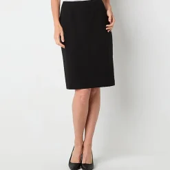Black Label by Evan-Picone Womens Suit Skirt