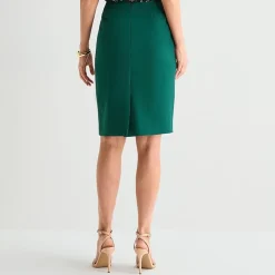 Black Label by Evan-Picone Womens Suit Skirt
