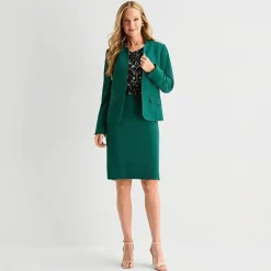 Black Label by Evan-Picone Womens Suit Skirt