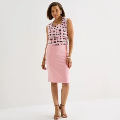 Black Label by Evan-Picone Womens Suit Skirt