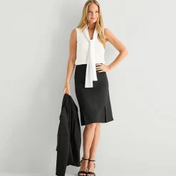 Black Label by Evan-Picone Womens Suit Skirt